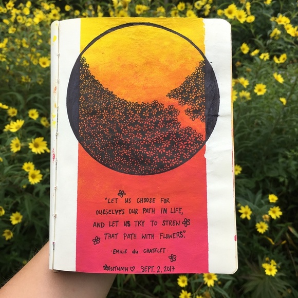 Path Of Flowers - Original Art Journal Print - Picture 8 of 8